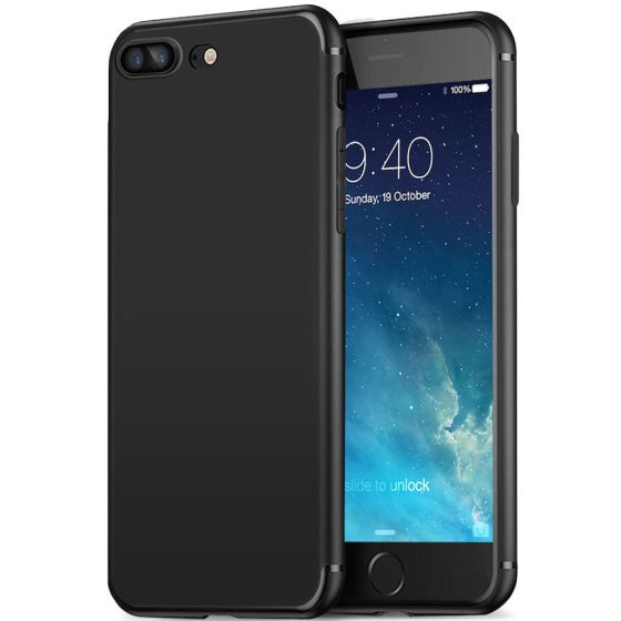 Fitsu Apple iPhone 8 Plus Hülle Ultra Slim Case - Schwarz