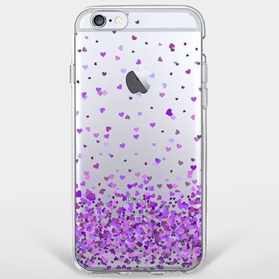 Silikon Hülle für iPhone 5 / 5s / SE mit Herzen | handyhuellen-24.de