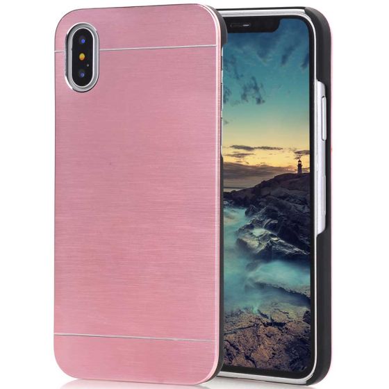 Aluminium Case für iPhone X in Rosa | handyhuellen-24.de