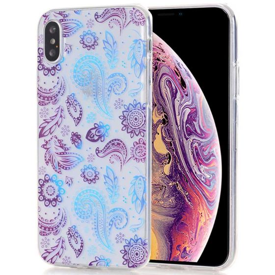 Silikon Case für iPhone XS Bunte Blumen | handyhuellen-24.de