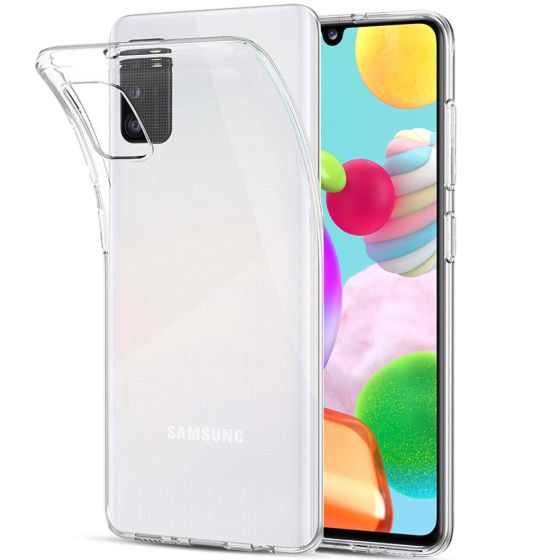 Kristallklares Silikon Case für Samsung Galaxy A41 in Transparent