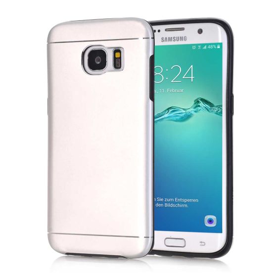 Alu Case für Samsung Galaxy S7 Edge in Silber | handyhuellen-24.de