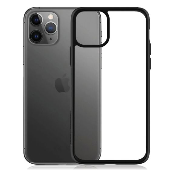 Original Panzerglass Apple iPhone 11 Pro Premium Case Transparent mit schwarzen Rahmen