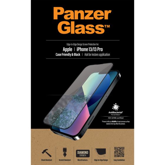 Original PanzerGlass Screenprotektor für Apple iPhone 13 Pro Displayschutz