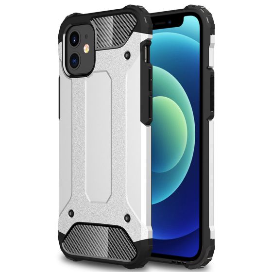 Robuste Handyhülle für Apple iPhone 12 Mini Outdoor Case Silber