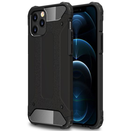 Robuste Handyhülle für Apple iPhone 12 Pro Outdoor Case Schwarz