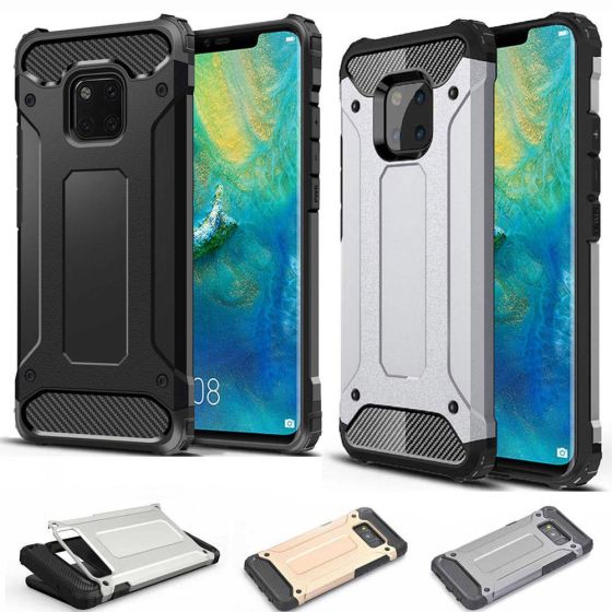 Outdoor Hülle für Huawei Mate 20 Pro Case in Schwarz, Silber und Gold