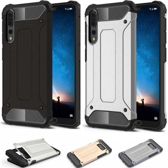 Outdoor Hülle für Huawei P20 Pro Case in Schwarz, Silber und Gold