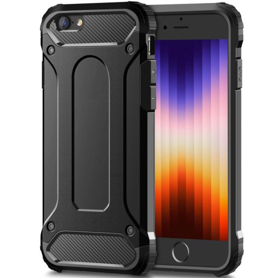 Outdoor Case für iPhone SE (2022) Handyhülle Schwarz