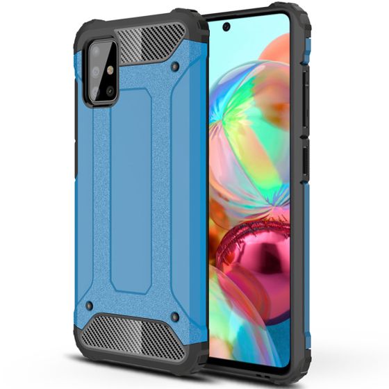 Robuste Outdoor Hülle für Samsung Galaxy A71 in Blau