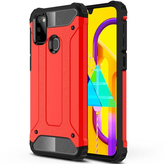 Robuste Outdoor Hülle für Samsung Galaxy M30s Handy Schale Rot