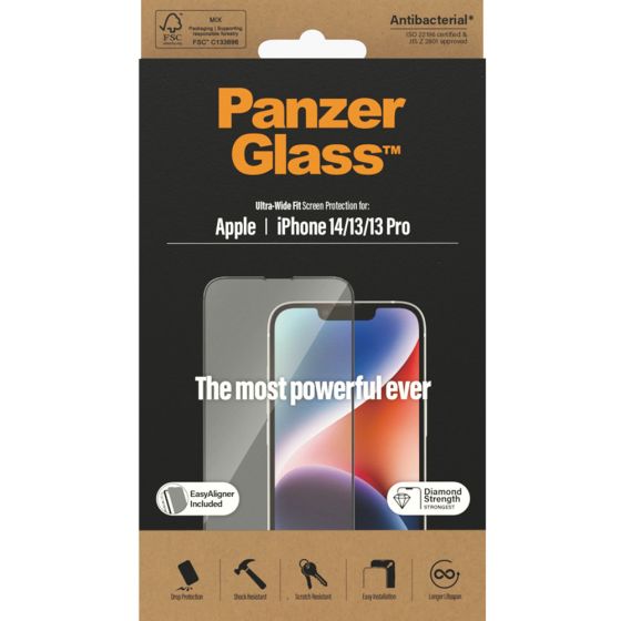 Original PanzerGlass Screenprotektor für Apple iPhone 14 Displayschutz