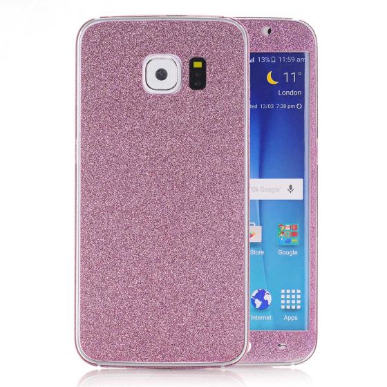 Glitzer Handyfolie für Samsung Galaxy S7 in Pink