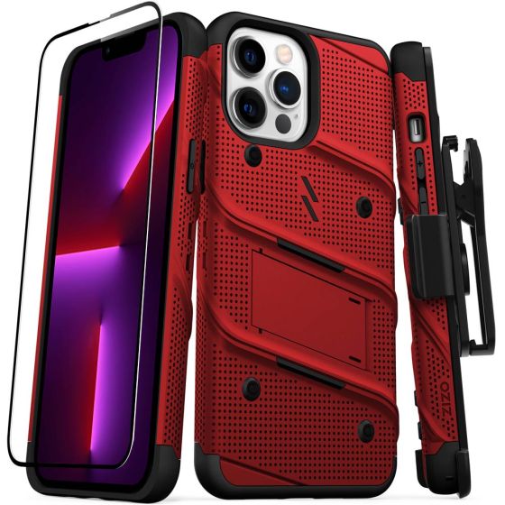 ZIZO Case für Apple iPhone 13 Pro Max Handyhülle Rot
