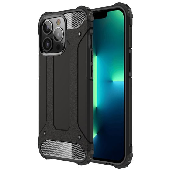 Handyhülle für Apple iPhone 13 Pro Outdoor Case Schwarz