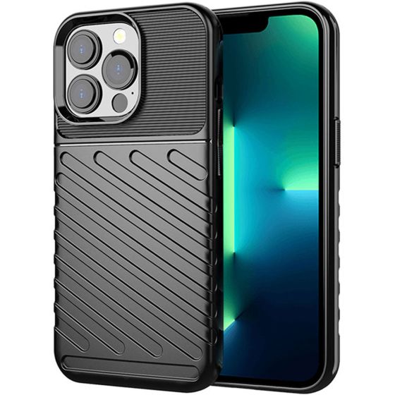 Robuste Handyhülle für Apple iPhone 13 Pro Outdoor Case Schwarz