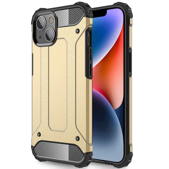 Outdoor Handyhülle für Apple iPhone 14 Case Gold