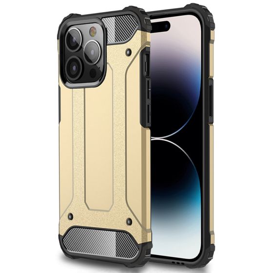 Handyhülle für Apple iPhone 14 Pro Outdoor Case Gold