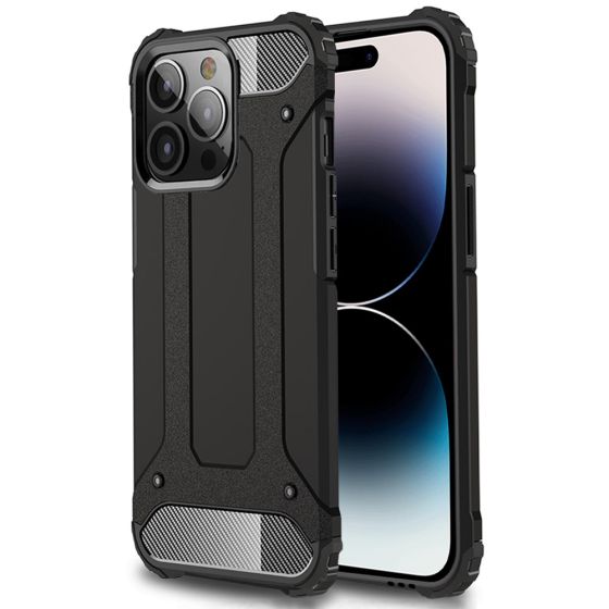 Handyhülle für Apple iPhone 14 Pro Outdoor Case Schwarz