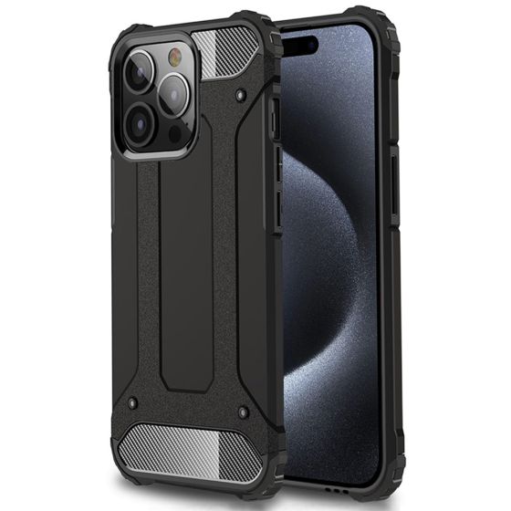 Handyhülle für Apple iPhone 15 Pro Outdoor Case Schwarz