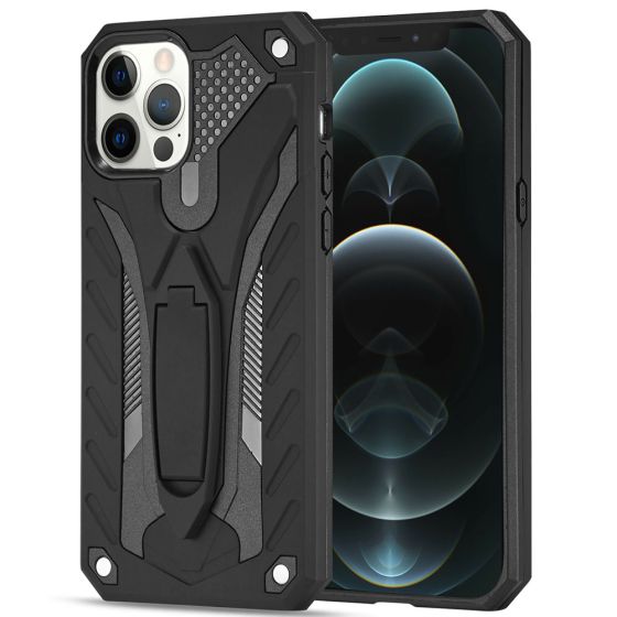 Robuste Handyhülle für Apple iPhone 12 Outdoor Case Schwarz