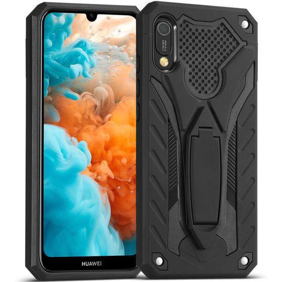 Robuste Handyhülle für Huawei Y6 2019 in Schwarz