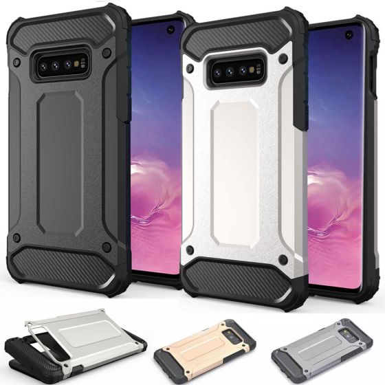 Robuste Hülle für Samsung Galaxy S10 Outdoor Case in Schwarz, Silber, Grau und Gold