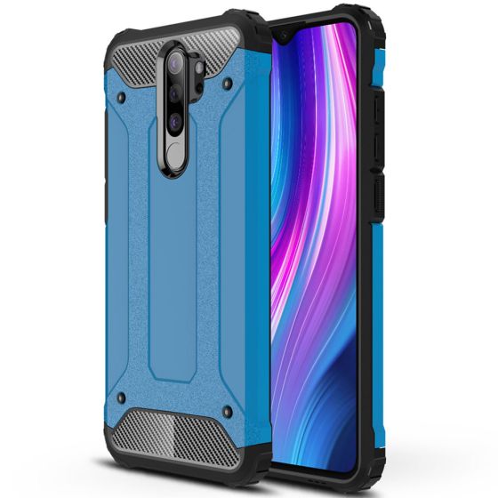 Robuste Outdoor Hülle für Xiaomi Redmi Note 8 Pro Case Blau