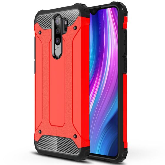 Robuste Outdoor Hülle für Xiaomi Redmi Note 8 Pro Case Rot