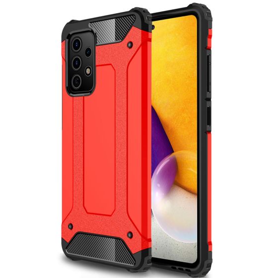 Robuste Outdoor Hülle für Samsung Galaxy A72 Case Rot