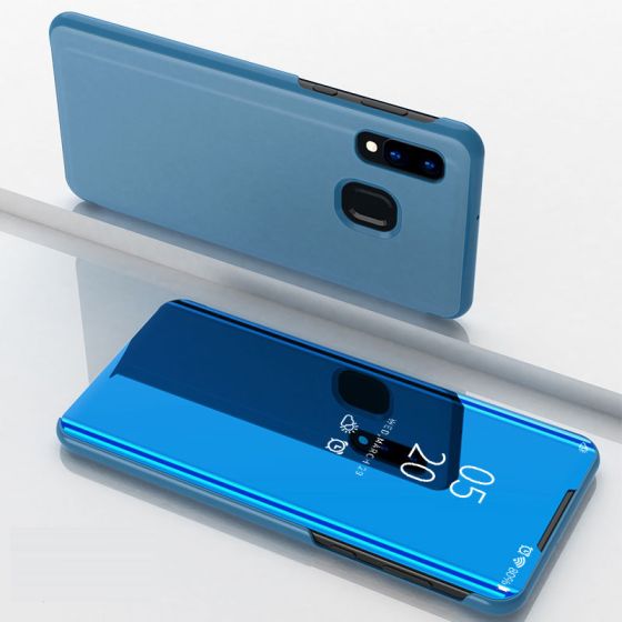 Spiegel Hülle für Galaxy A20e in Blau | handyhuellen-24.de