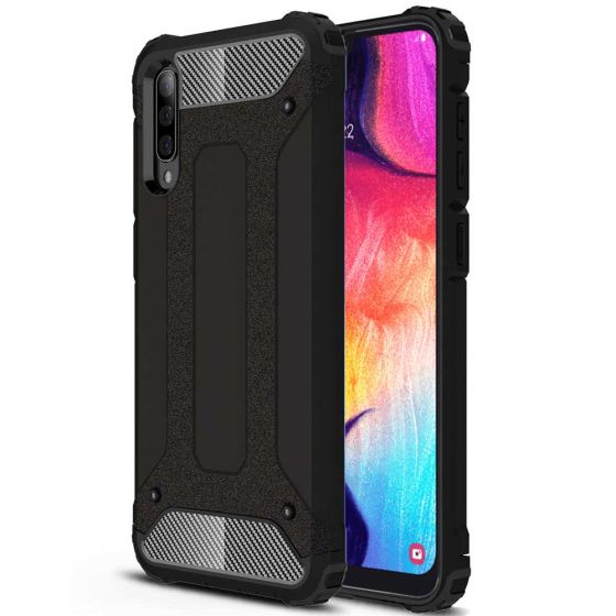 Robuste Outdoor Hülle für Samsung Galaxy A50 in Schwarz | Versandkostenfrei