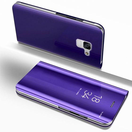 Clear View Flip Case für Samsung Galaxy A6 in Violett | Versandkostenfrei