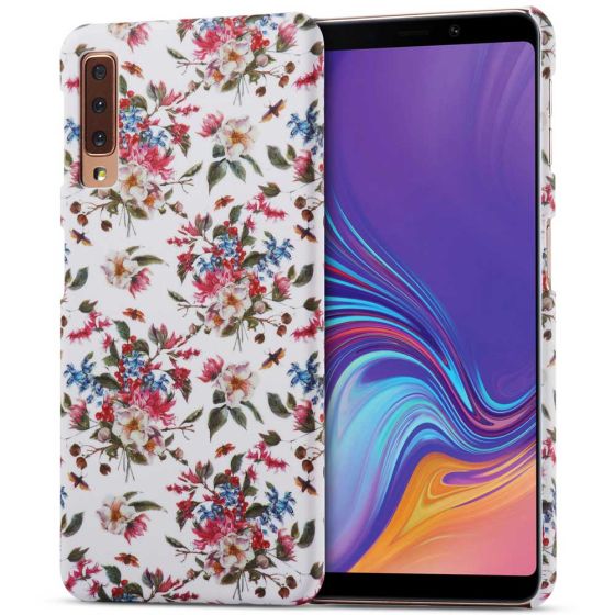 Design Hülle für Samsung Galaxy A7 2018 - Blumen | Ohne Versandkosten | handyhuellen-24.de