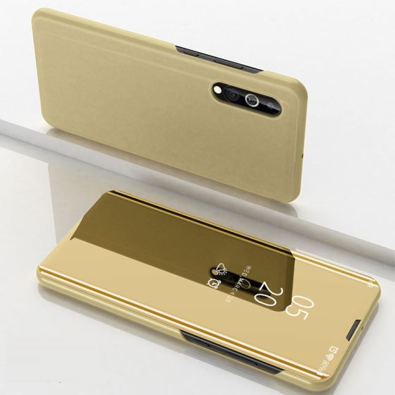 Spiegel Hülle für Samsung Galaxy A7 2018 in Gold | handyhuellen-24