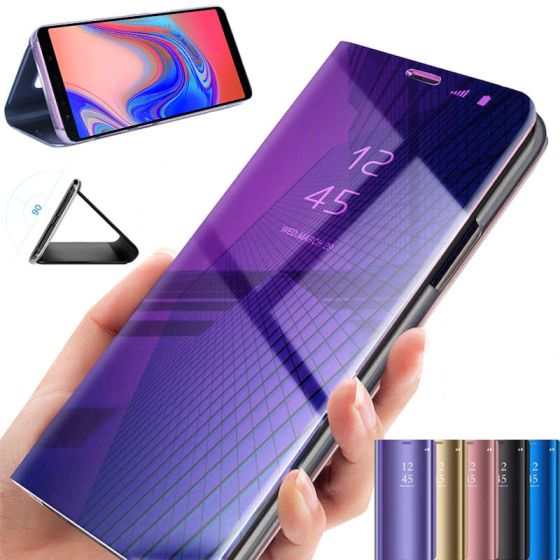 Spiegel Hülle für Samsung Galaxy A7 2018 - Clear View Flip Case