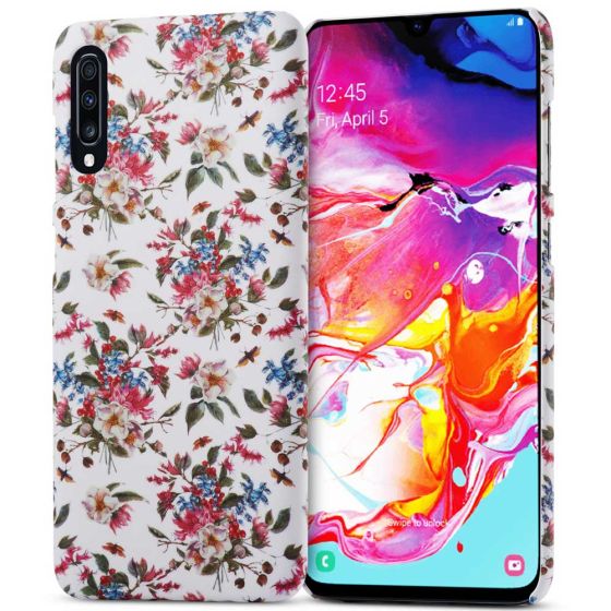 Design Handyhülle für Samsung Galaxy A70 mit Blumen Motiv | Ohne Versandkosten | handyhuellen-24.de