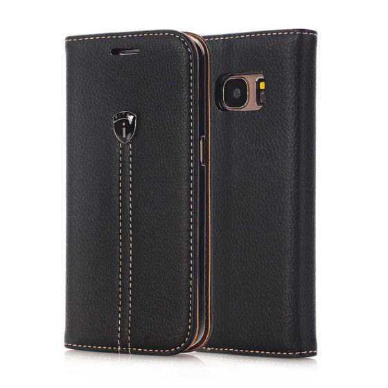 Fitsu Flipcase für Samsung Galaxy S6 in Schwarz | handyhuellen-24.de