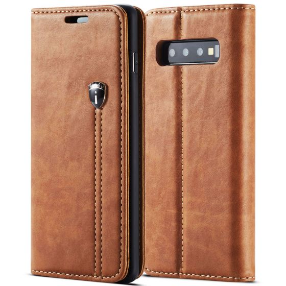 Fitsu Samsung Galaxy S10e Handytasche in Braun