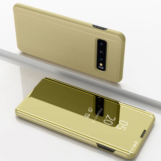 Spiegel Hülle für Galaxy S10 Hülle in Gold | handyhuellen-24