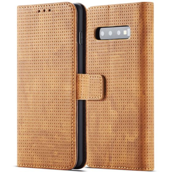 Fitsu Samsung Galaxy S10e Handytasche in Braun