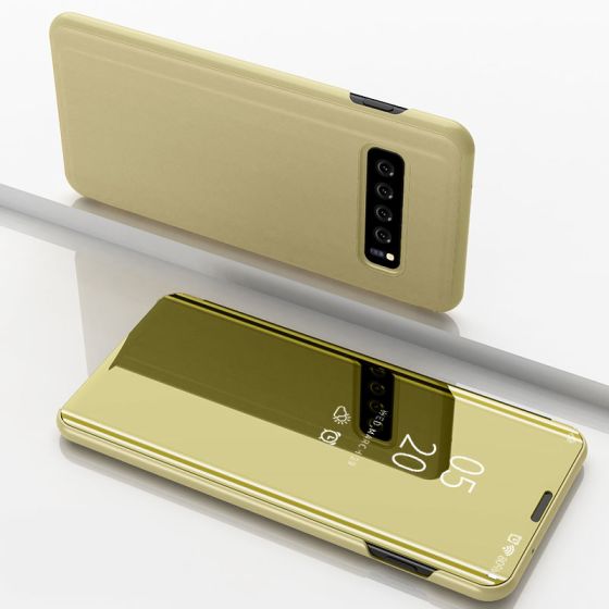 Spiegel Hülle für Samsung Galaxy S10 Plus - Gold