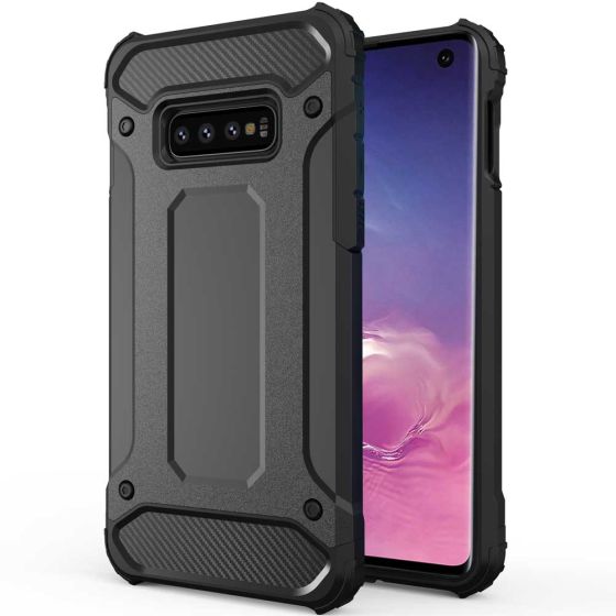 Samsung Galaxy S10e Hülle - Outdoor Case - in Schwarz | handyhuellen-24.de