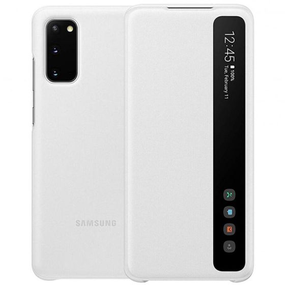 Original Samsung Galaxy S20 Flipcase in Weiß | Ohne Versandkosten | handyhuellen-24.de