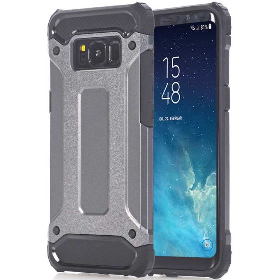 Samsung Galaxy S8 Handyhülle Outdoor Case Bumper - Grau