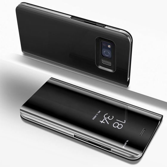 Flip Case für Samsung Galaxy S8 Plus in Schwarz | handyhuellen-24.de
