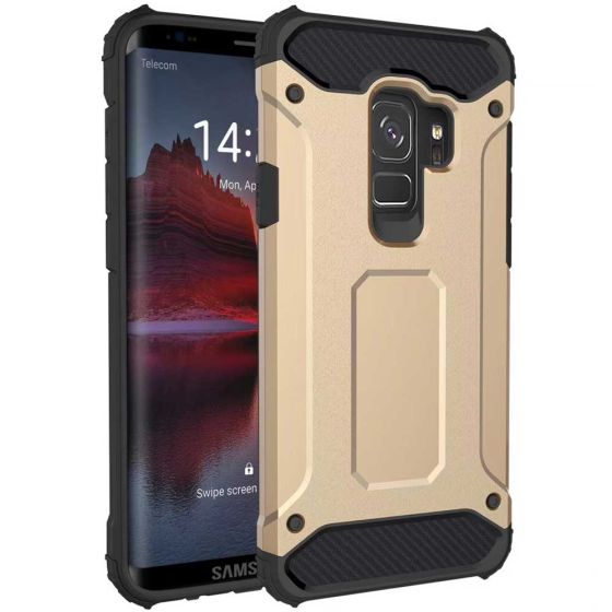 Outdoor Handyhülle für Samsung Galaxy S9 in Gold | handyhuellen-24.de