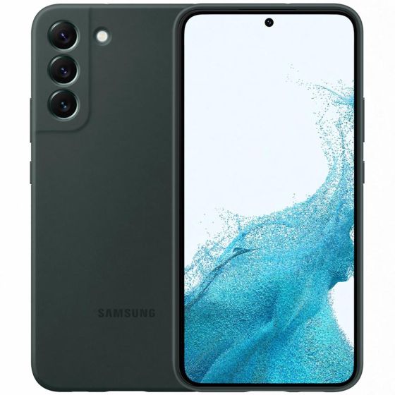 Samsung Original Galaxy S22 Plus Silikon Case Grün