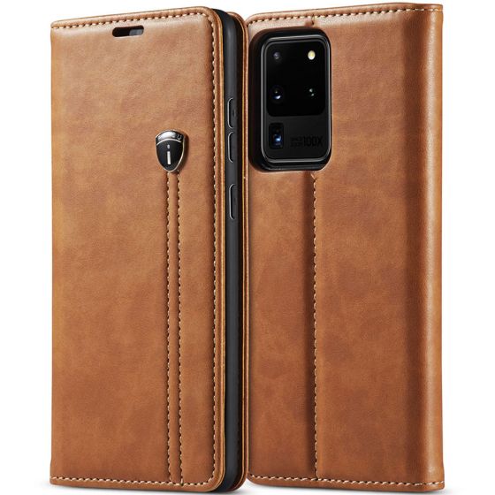 Flipcase für Samsung Galaxy S20 Ultra Handytasche Braun