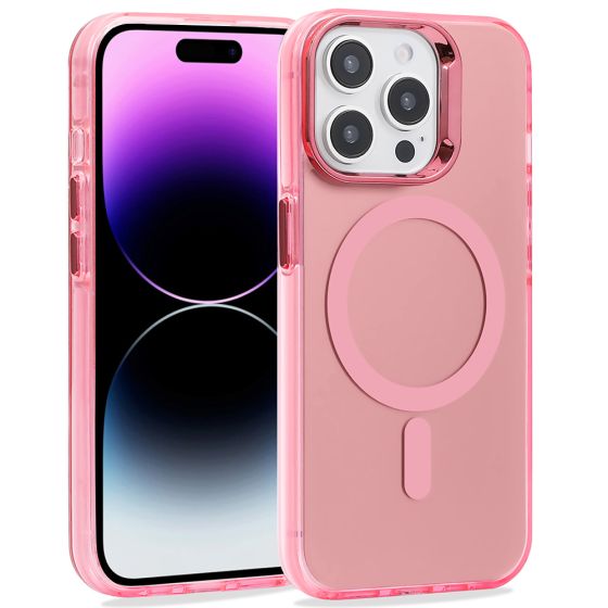 Handyhülle für iPhone 14 Pro Hülle MagSafe kompatibel Rosa
